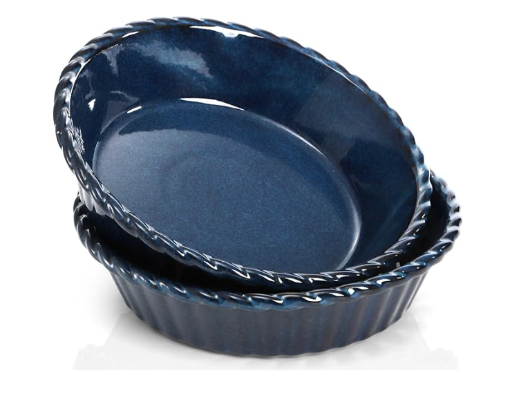 10 Inch Deep Fluted Pie Plate,