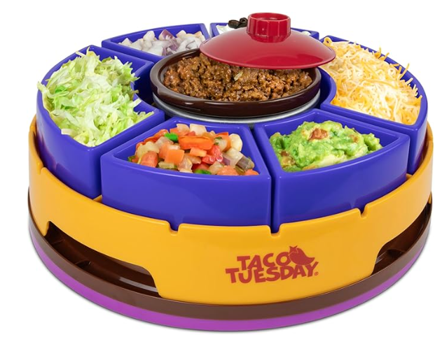 Taco Tuesday Taco Serving Set with Lazy Susan