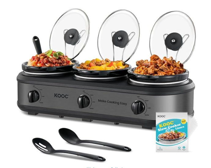 Triple Slow Cooker Buffet Server 